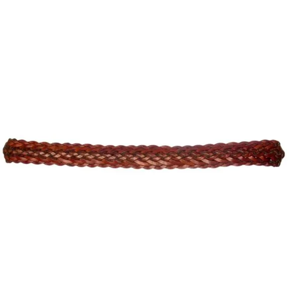 Vintage COACH 3863 Skinny Braided Woven Leather Belt 40  display picture 3